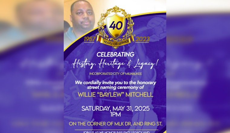 Milwaukee to Honor Community Hero Willie "Baylew" Mitchell with Street Renaming Ceremony