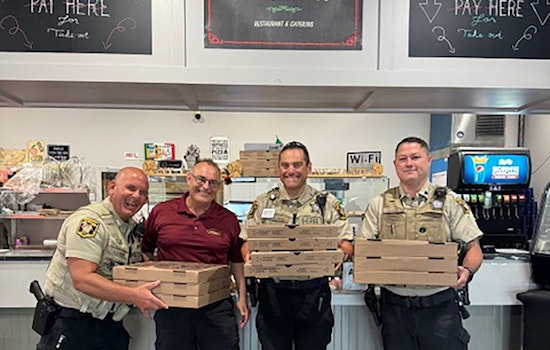 Monroe's Mia Famiglia Pizzeria Honored by Union County Sheriff's Office for Generous Donation During Law Enforcement Appreciation Week