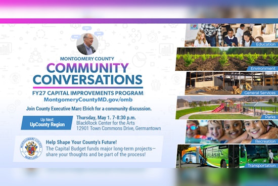 Montgomery County Executive Marc Elrich Invites Public to Shape Fiscal Year 2027 CIP at 'Community Conversations'