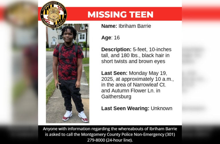 Montgomery County Police Intensify Search for Missing Gaithersburg Teenager Ibriham Barrie