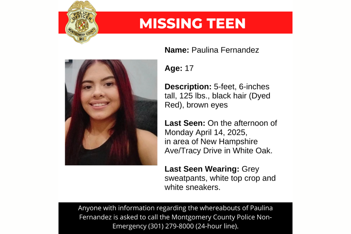 Montgomery County Police Seek Public's Assistance in Locating Missing