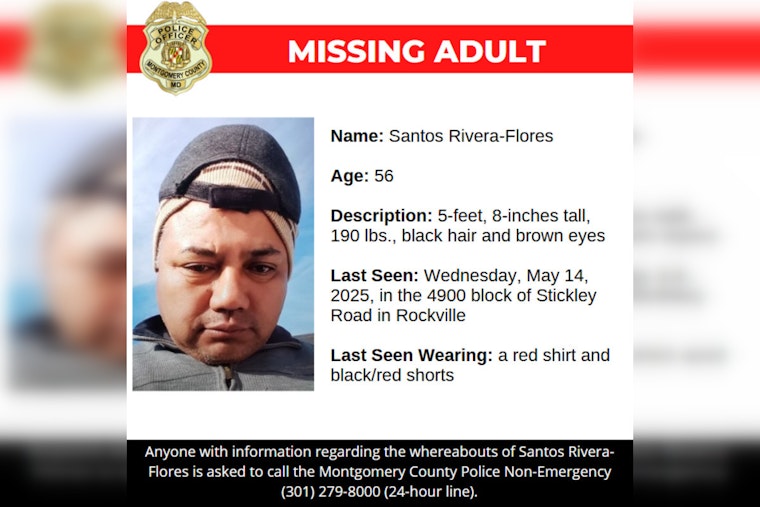 Montgomery County Police Seek Public's Help in Finding Missing Rockville Man in Need of Medication