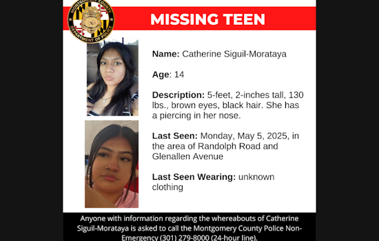 Montgomery County Police Seek Public's Help in Locating Missing Teen Catherine Siguil-Morataya from Glenmont Area