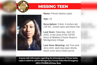 Montgomery County Police Seek Public's Help in Locating Missing Teen Persia Sasha Lopez