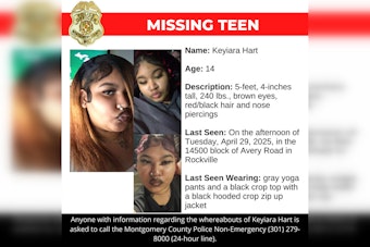 Montgomery County Police Seek Public's Help to Find Missing Teenager Keyiara Hart