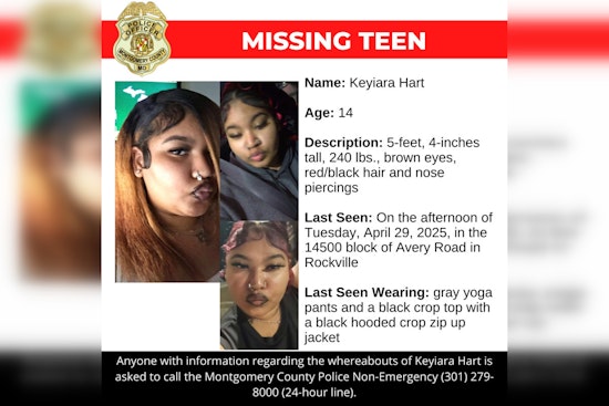 Montgomery County Police Seek Public's Help to Find Missing Teenager Keyiara Hart