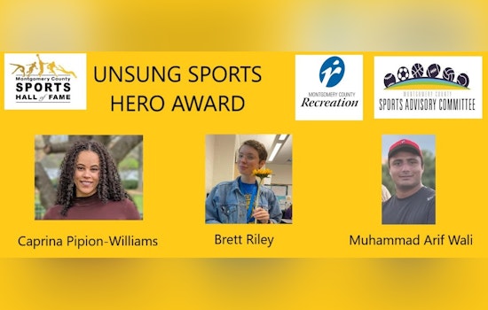 Montgomery County Salutes Local "Unsung Sports Heroes" for Enriching Youth Through Sports and Mentorship