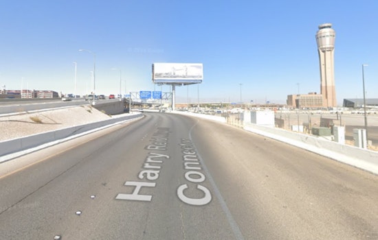 Motorcyclist Critically Injured After Collision with Fixed Object Near Harry Reid Airport