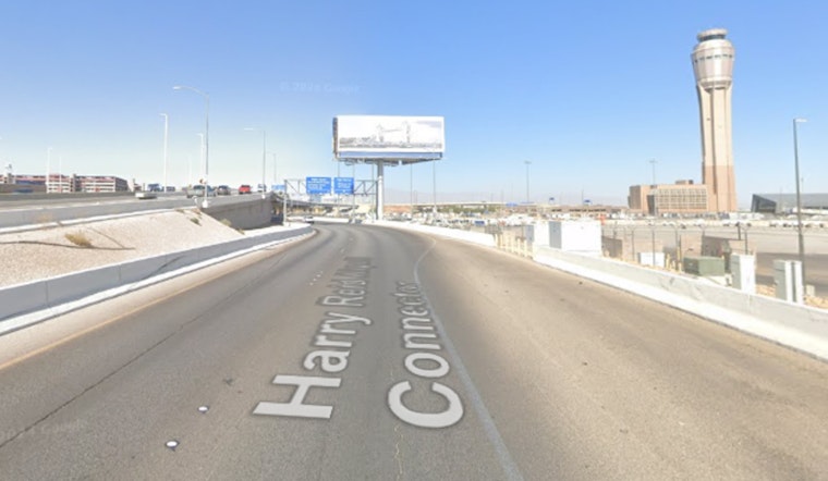 Motorcyclist Critically Injured After Collision with Fixed Object Near Harry Reid Airport