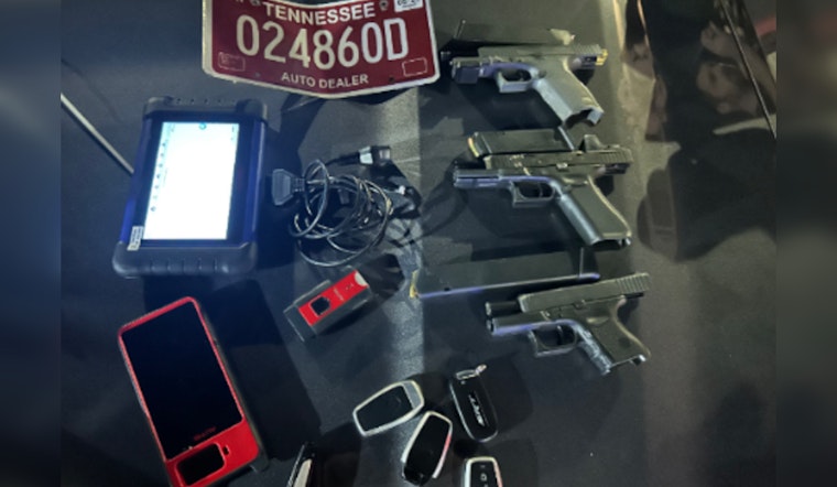 Nashville Police Arrest Five Linked to Spate of Vehicle Thefts and Firearm Crimes After High-Speed Chase