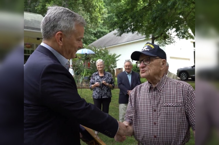 North Carolina Governor Josh Stein Honors WWII Veteran Joe Balogh With Order of the Long Leaf Pine During Military Appreciation Month