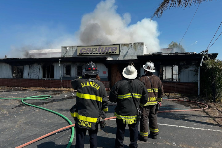 Oakland Firefighters Quell Blaze at Red-Tagged Waterfront Building, No Injuries Reported