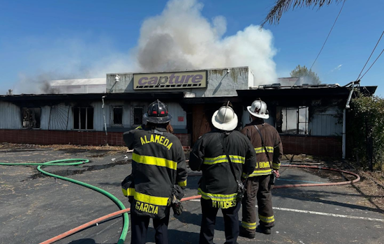 Oakland Firefighters Quell Blaze at Red-Tagged Waterfront Building, No Injuries Reported
