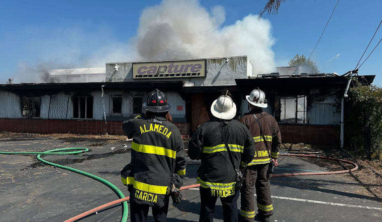 Oakland Firefighters Quell Blaze at Red-Tagged Waterfront Building, No Injuries Reported