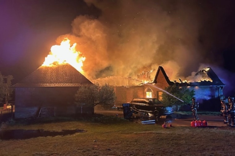 Oklahoma City Firefighters Extinguish Northeast House Fire, Rescue Two Dogs Amidst Potential Lightning Strike Incident