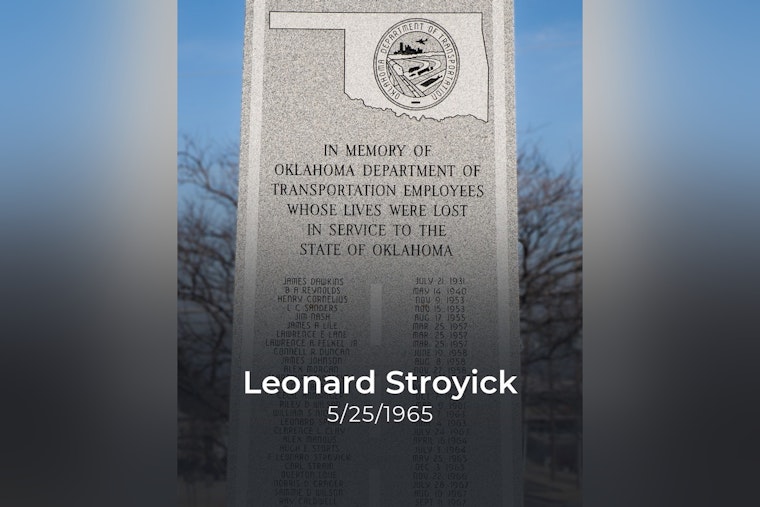 Oklahoma Department of Transportation Honors Late Worker Leonard Stroyick, Advocates for Work Zone Safety