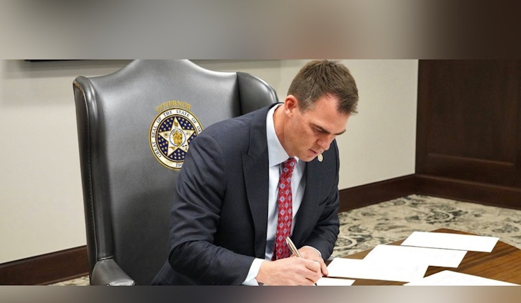 Oklahoma Governor Stitt Signs Bill Authorizing Death Penalty for Severe Child Sex Offenses