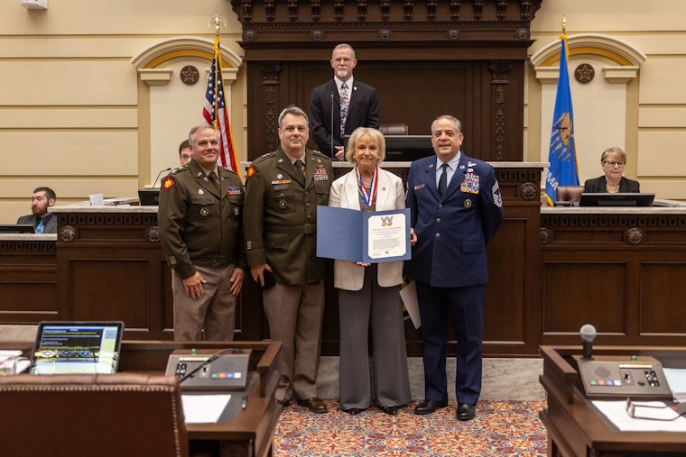Oklahoma State Senator Brenda Stanley Awarded Prestigious Thunderbird Medal for Military Advocacy