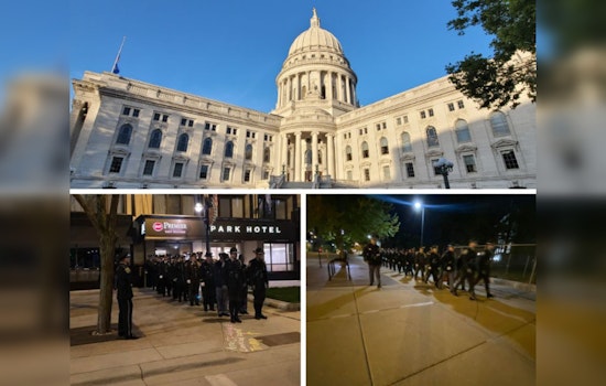 Ozaukee County Deputies Uphold Tradition at Sunrise Guard Mount in Madison Honoring Fallen Officers