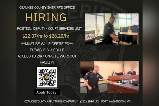 Ozaukee County Sheriff's Office Seeks Certified Officers for Court Services Unit with Competitive Pay and Benefits