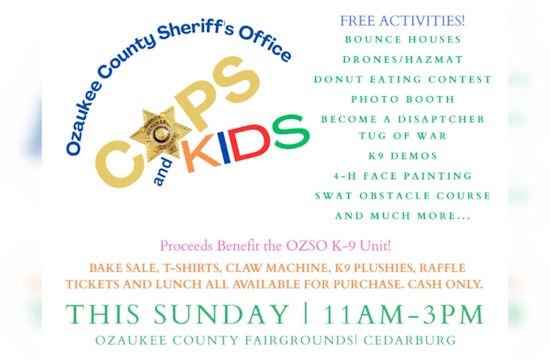 Ozaukee County Sheriff's Office to Host Engaging 'Cops & Kids' Event at County Fair Grounds