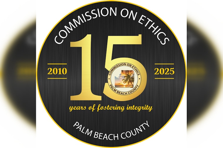 Palm Beach County Commission on Ethics Celebrates 15 Years of Promoting Integrity in Local Government