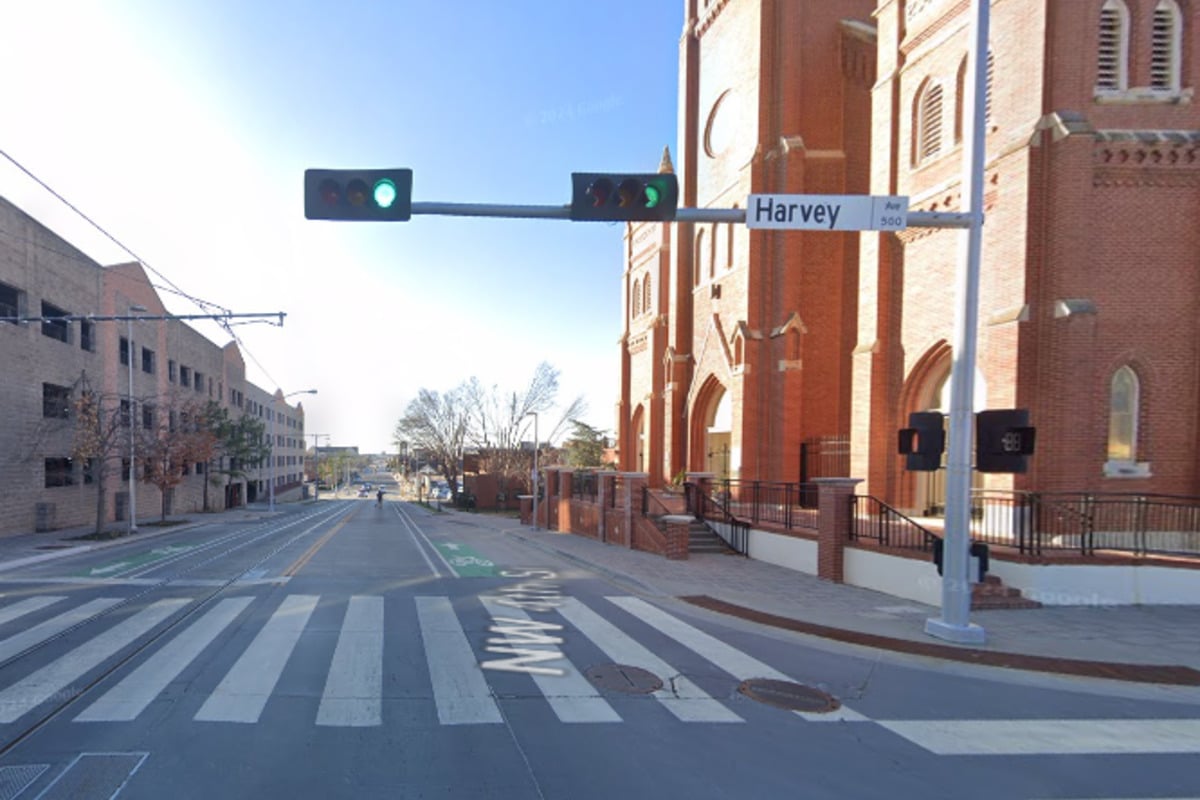 Pedestrian Stable After Being Struck by Car in Downtown Oklahoma City,