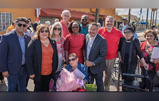 Phoenix Honors Mary Rose Wilcox with Ceremonial Street Sign at El Portal Restaurant