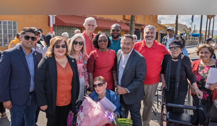 Phoenix Honors Mary Rose Wilcox with Ceremonial Street Sign at El Portal Restaurant