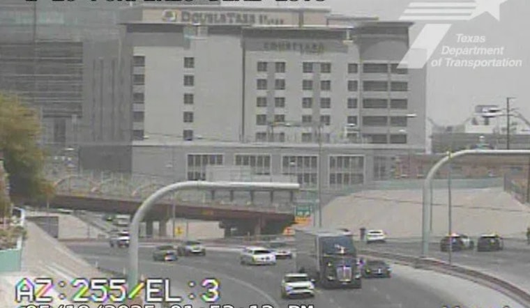 Police Activity Shuts Down I-10 East Near Downtown El Paso, Triggering Major Traffic Delays