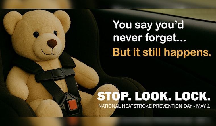 Portland Police Champion "STOP. LOOK. LOCK." Mantra for National Heatstroke Prevention Day