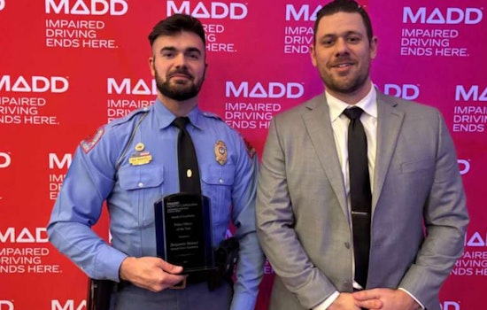 Raleigh Officer Benjamin Manuel Receives 2024 MADD North Carolina Officer of the Year Award