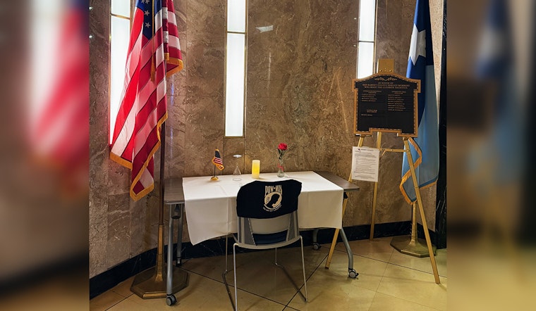 Ramsey County Courthouse Hosts Poignant Fallen Comrade Table Display in Solemn Tribute to Military Sacrifices
