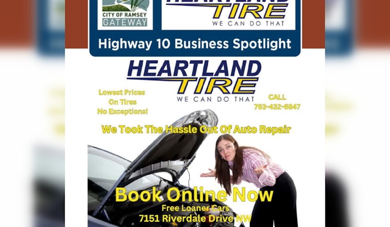 Ramsey's Shop Local Campaign Spotlights Heartland Tire for Big Savings on Auto Services