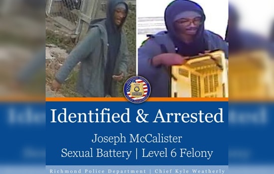 Richmond Man Arrested for Sexual Battery Following Community-Assisted Identification
