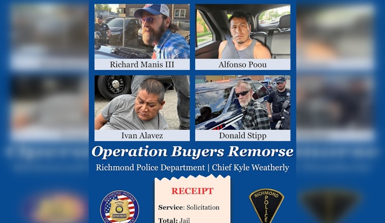 Richmond Police Arrest Four in Sting Operation Targeting Sex Buyers on East Main Street