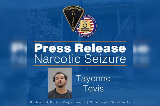 Richmond Police Arrest Suspect with Over 235 Grams of Illegal Substances in Major Drug Bust