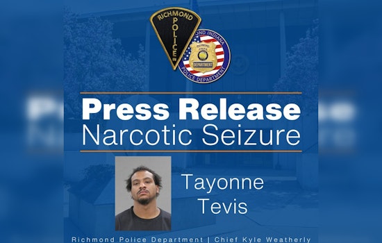 Richmond Police Arrest Suspect with Over 235 Grams of Illegal Substances in Major Drug Bust