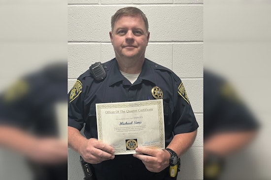 Roane County Sheriff's Office Honors Deputy Michael Sims as Officer of the Quarter for April 2025