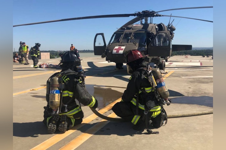 Roseville Braces for Emergency Drill, Fire Department and Hospital Simulate Helicopter Crash Response