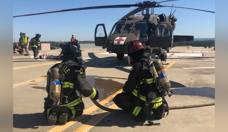 Roseville Braces for Emergency Drill, Fire Department and Hospital Simulate Helicopter Crash Response