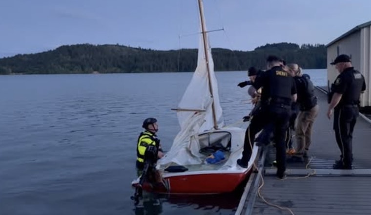 Sailboat Capsizes on Hagg Lake, Occupants and Dog Rescued by Washington County Responders