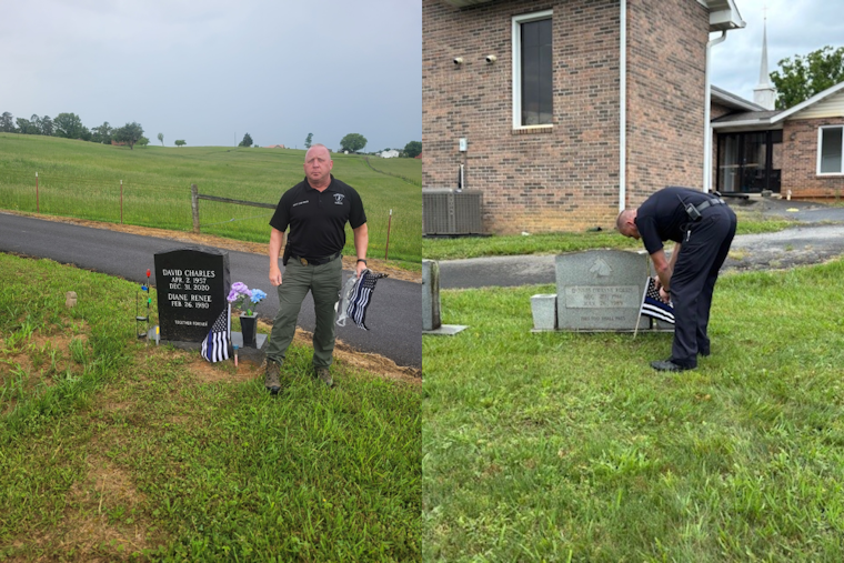 Sevierville Honors Fallen Officers with Graveside Flags Leading Up to National Peace Officers Memorial Day