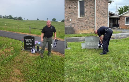 Sevierville Honors Fallen Officers with Graveside Flags Leading Up to National Peace Officers Memorial Day
