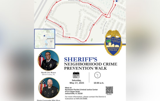 Sheriff T.K. Waters to Engage with Jacksonville Community in 'Sheriff's Walk' Event in Cambridge Estates