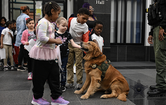Sheriff's Visit to Franklin Learning Academy Highlighted by Crisis K9 Sunny's Role in Engaging Youth