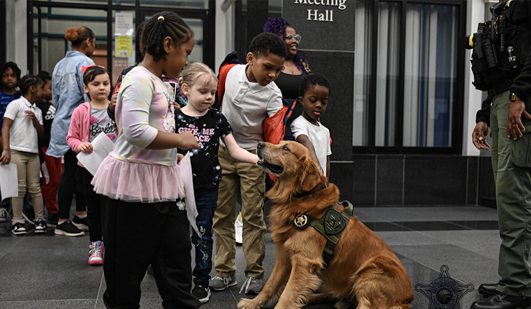 Sheriff's Visit to Franklin Learning Academy Highlighted by Crisis K9 Sunny's Role in Engaging Youth