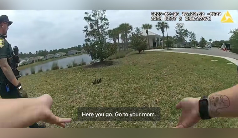St. Johns County Deputies and Fire Rescue Reunite Eight Ducklings with Mother After Drain Rescue