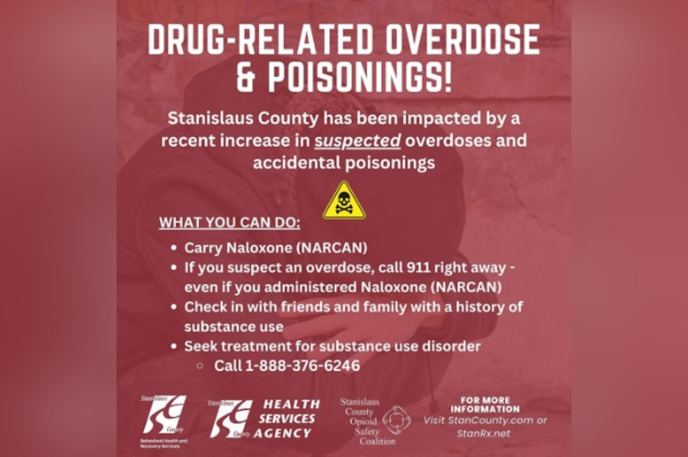 Stanislaus County Authorities Respond to Surge in Drug-Related Emergencies Over Weekend