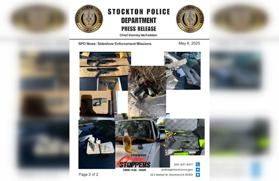 Stockton Police Collaborate with Regional Agencies to Quash Sideshow Menace, Seizing Firearms and Towing Vehicles